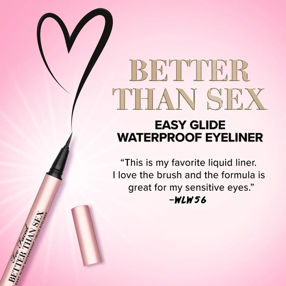 Better Than Sex Easy Glide Waterproof Liquid Eyeliner - Black